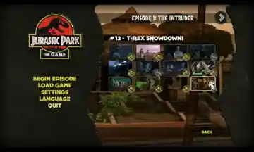 Jurassic Park The Game (USA) screen shot game playing